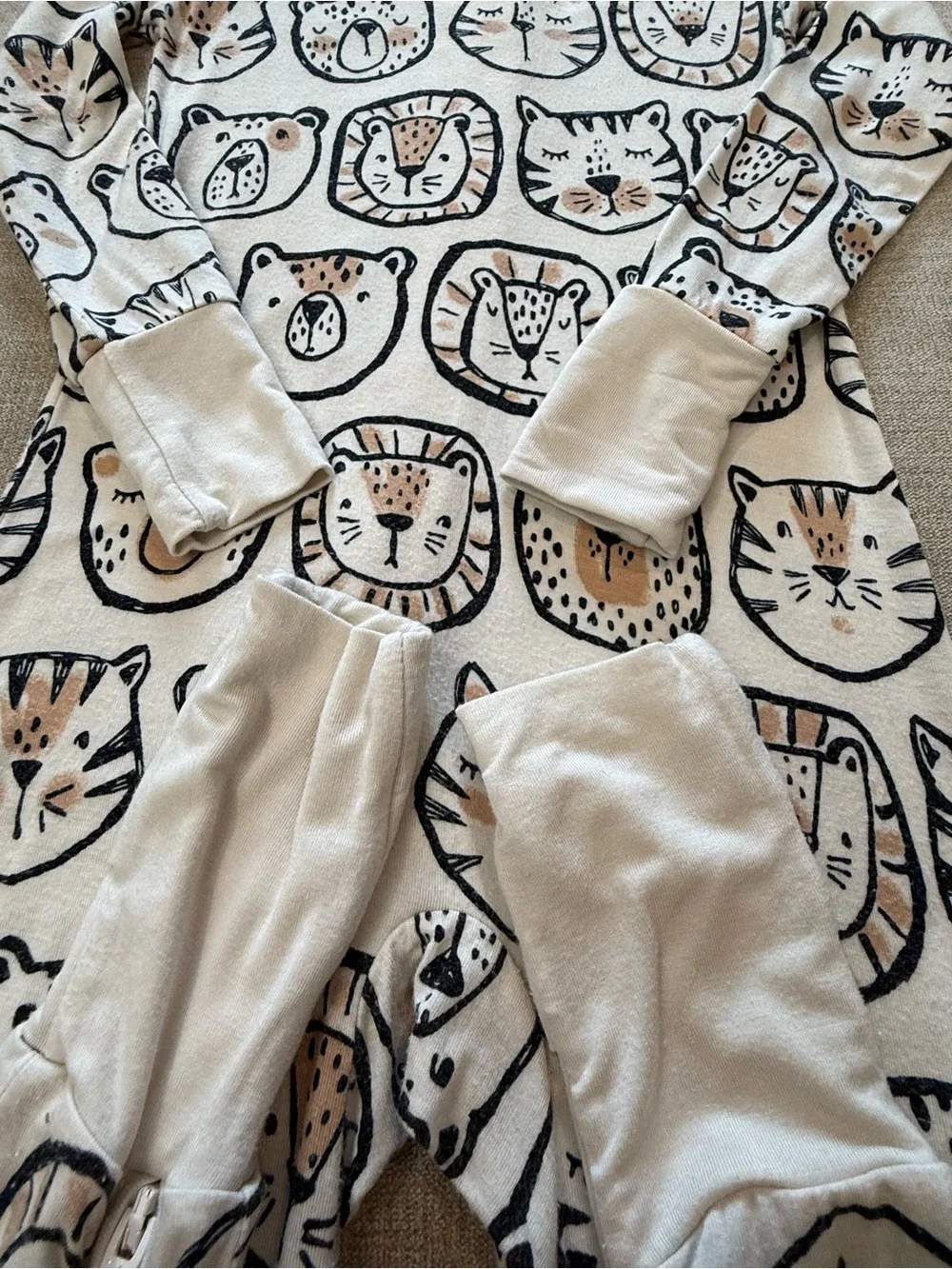Little Sleepies Lions, Tigers & Bears Zippy 18-24 Months